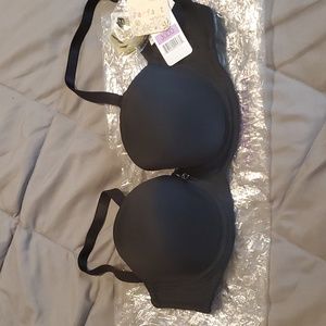 Affinitas Black Smooth Strapless Convertible Bra